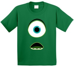 Mike Wazowski Face Monsters Inc Monster Movie Kids T Shirt Mike Wazowski Face Monsters Inc Monster Movie Kids T Shirt