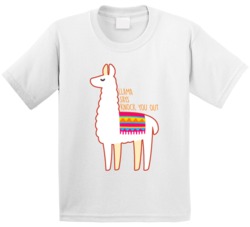 Llama Says Knock You Out Cute Kids T Shirt Llama Says Knock You Out Cute Kids T Shirt