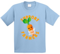 Support Your Local Farmers Cute Carrot Kids T Shirt Support Your Local Farmers Cute Carrot Kids T Shirt
