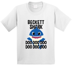 Beckett Shark Doo Doo Doo Baby Shark Popular Childrens Show Personaliz Beckett Shark Doo Doo Doo Baby Shark Popular Childrens Show Personaliz