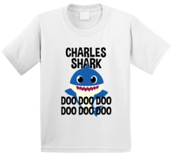 Charles Shark Doo Doo Doo Baby Shark Popular Childrens Show Personaliz Charles Shark Doo Doo Doo Baby Shark Popular Childrens Show Personaliz