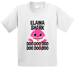 Elaina Shark Doo Doo Doo Baby Shark Popular Childrens Show Personalize Elaina Shark Doo Doo Doo Baby Shark Popular Childrens Show Personalize