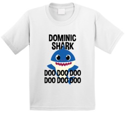Dominic Shark Doo Doo Doo Baby Shark Popular Childrens Show Personaliz Dominic Shark Doo Doo Doo Baby Shark Popular Childrens Show Personaliz