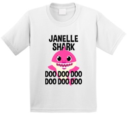 Janelle Shark Doo Doo Doo Baby Shark Popular Childrens Show Personaliz Janelle Shark Doo Doo Doo Baby Shark Popular Childrens Show Personaliz