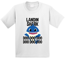 Landin Shark Doo Doo Doo Baby Shark Popular Childrens Show Personalize Landin Shark Doo Doo Doo Baby Shark Popular Childrens Show Personalize