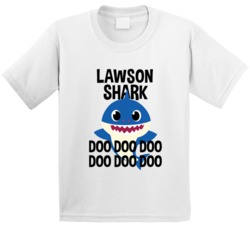 Lawson Shark Doo Doo Doo Baby Shark Popular Childrens Show Personalize Lawson Shark Doo Doo Doo Baby Shark Popular Childrens Show Personalize