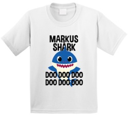 Markus Shark Doo Doo Doo Baby Shark Popular Childrens Show Personalize Markus Shark Doo Doo Doo Baby Shark Popular Childrens Show Personalize