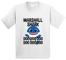 Marshall Shark Doo Doo Doo Baby Shark Popular Childrens Show Personali Marshall Shark Doo Doo Doo Baby Shark Popular Childrens Show Personali