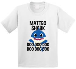 Matteo Shark Doo Doo Doo Baby Shark Popular Childrens Show Personalize Matteo Shark Doo Doo Doo Baby Shark Popular Childrens Show Personalize