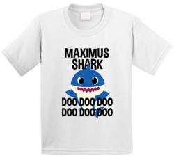 Maximus Shark Doo Doo Doo Baby Shark Popular Childrens Show Personaliz Maximus Shark Doo Doo Doo Baby Shark Popular Childrens Show Personaliz
