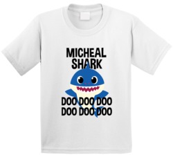Micheal Shark Doo Doo Doo Baby Shark Popular Childrens Show Personaliz Micheal Shark Doo Doo Doo Baby Shark Popular Childrens Show Personaliz