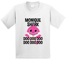 Monique Shark Doo Doo Doo Baby Shark Popular Childrens Show Personaliz Monique Shark Doo Doo Doo Baby Shark Popular Childrens Show Personaliz