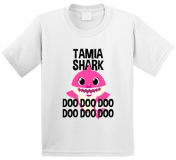 Tamia Shark Doo Doo Doo Baby Shark Popular Childrens Show Personalized Tamia Shark Doo Doo Doo Baby Shark Popular Childrens Show Personalized