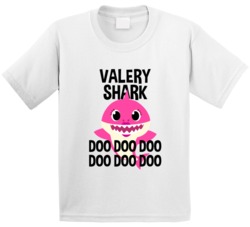 Valery Shark Doo Doo Doo Baby Shark Popular Childrens Show Personalize Valery Shark Doo Doo Doo Baby Shark Popular Childrens Show Personalize