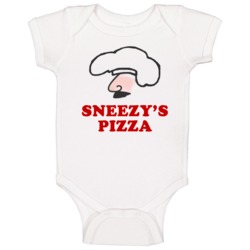 Sneezys Pizza Married With Children Fun Popular Tv Show Baby One Piece Sneezys Pizza Married With Children Fun Popular Tv Show Baby One Piece
