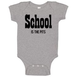School Is The Pits Overboard Popular 80s Movie Baby One Piece School Is The Pits Overboard Popular 80s Movie Baby One Piece