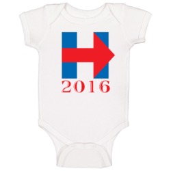 Hillary H Logo 2016 President Campaign Baby One Piece Hillary H Logo 2016 President Campaign Baby One Piece