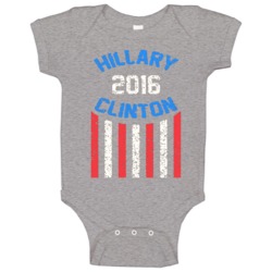 Hillary 2016 Clinton American Stripes Presidential Campaign Baby One P Hillary 2016 Clinton American Stripes Presidential Campaign Baby One P