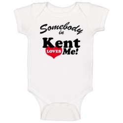 Kent Somebody Loves Me Kent Custom Baby One Piece Kent Somebody Loves Me Kent Custom Baby One Piece