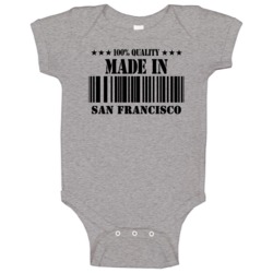 Made In San Francisco Custom Baby One Piece Made In San Francisco Custom Baby One Piece