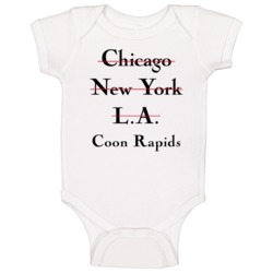 Coon Rapids Chicago New York La High Fashion Custom Baby One Piece Coon Rapids Chicago New York La High Fashion Custom Baby One Piece