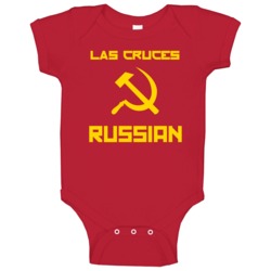 Las Cruces Russian Hammer And Sickle Custom Baby One Piece Las Cruces Russian Hammer And Sickle Custom Baby One Piece