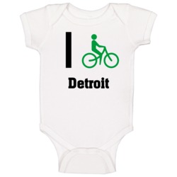 I Bike Detroit Custom Baby One Piece I Bike Detroit Custom Baby One Piece