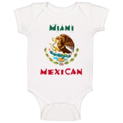 Miami Mexican Custom Baby One Piece Miami Mexican Custom Baby One Piece