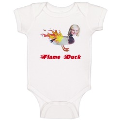 Flame Duck Parks And Recreation Funny Popular Tv Show Baby One Piece Flame Duck Parks And Recreation Funny Popular Tv Show Baby One Piece