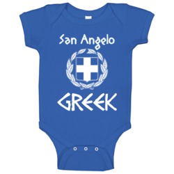 San Angelo Greek Custom Baby One Piece San Angelo Greek Custom Baby One Piece
