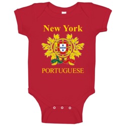 New York Portuguese Custom Baby One Piece New York Portuguese Custom Baby One Piece