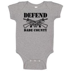Defend Dade County Army Military Strong Custom Baby One Piece Defend Dade County Army Military Strong Custom Baby One Piece