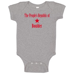The Peoples Republic Of Boulder Custom Baby One Piece The Peoples Republic Of Boulder Custom Baby One Piece