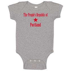 The Peoples Republic Of Portland Custom Baby One Piece The Peoples Republic Of Portland Custom Baby One Piece