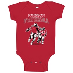 Johnson Football Local Sports League Baby One Piece Johnson Football Local Sports League Baby One Piece