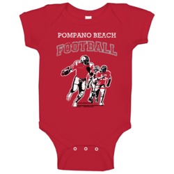 Pompano Beach Football Local Sports League Baby One Piece Pompano Beach Football Local Sports League Baby One Piece