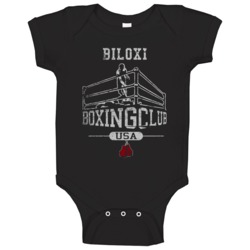 Biloxi Boxing Club Gym Baby One Piece Biloxi Boxing Club Gym Baby One Piece
