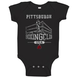 Pittsburgh Boxing Club Gym Baby One Piece Pittsburgh Boxing Club Gym Baby One Piece