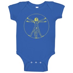Da Vinci Vitruvian Man Fun Sheldon Cooper Big Bang Theory Tv Show Baby Da Vinci Vitruvian Man Fun Sheldon Cooper Big Bang Theory Tv Show Baby