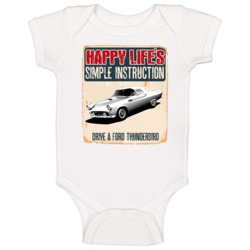 Happy Lifes Simple Instruction 1955 Ford Thunderbird Car Baby One Piec Happy Lifes Simple Instruction 1955 Ford Thunderbird Car Baby One Piec