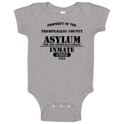 Trempealeau County Insane Asylum Inmate Halloween Costume Baby One Pie Trempealeau County Insane Asylum Inmate Halloween Costume Baby One Pie