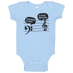 Nothing But Treble Base Clef Bring Us Down Funny Music Theory Baby One Nothing But Treble Base Clef Bring Us Down Funny Music Theory Baby One