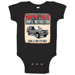 Happy Lifes Simple Instruction 1991 Ford Explorer Car Baby One Piece Happy Lifes Simple Instruction 1991 Ford Explorer Car Baby One Piece
