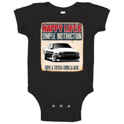 Happy Lifes Simple Instruction 1984 Toyota Corolla Ae86 Car Baby One P Happy Lifes Simple Instruction 1984 Toyota Corolla Ae86 Car Baby One P