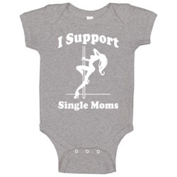 I Support Single Moms Funny Teen Wolf Popular Tv Show Baby One Piece I Support Single Moms Funny Teen Wolf Popular Tv Show Baby One Piece