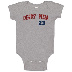 Deeds Pizza 23 Fun Mr Deeds Popular Movie Baby One Piece Deeds Pizza 23 Fun Mr Deeds Popular Movie Baby One Piece