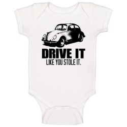 Drive It 1938 Volkswagen Beetle Car Baby One Piece Drive It 1938 Volkswagen Beetle Car Baby One Piece