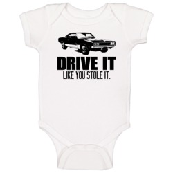 Drive It 1969 Dodge Charger 500 Car Baby One Piece Drive It 1969 Dodge Charger 500 Car Baby One Piece