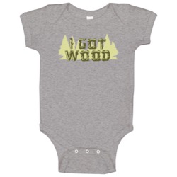 I Got Wood Funny Shaun Of The Dead Popular Movie Baby One Piece