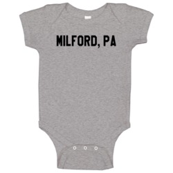 Milford Pa Pennsylvania Fun Step Brothers Popular Movie Baby One Piece